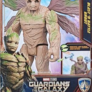 Blast 'N Battle Groot Action Figure, Marvel Titan Hero Series Guardians Galaxy